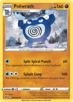 Poliwrath Lost Origin card