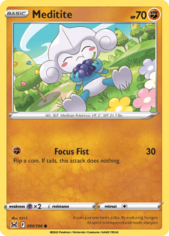Meditite Lost Origin card