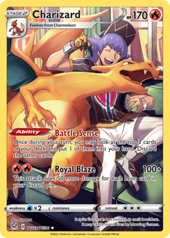 Charizard Lost Origin Trainer Gallery card