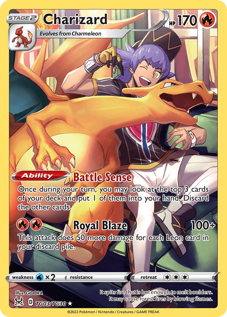 Charizard Lost Origin Trainer Gallery card