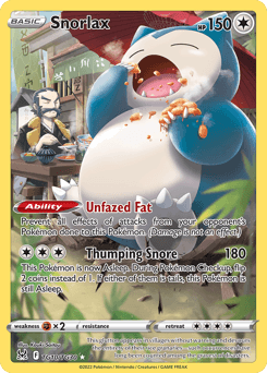 Snorlax Lost Origin Trainer Gallery card