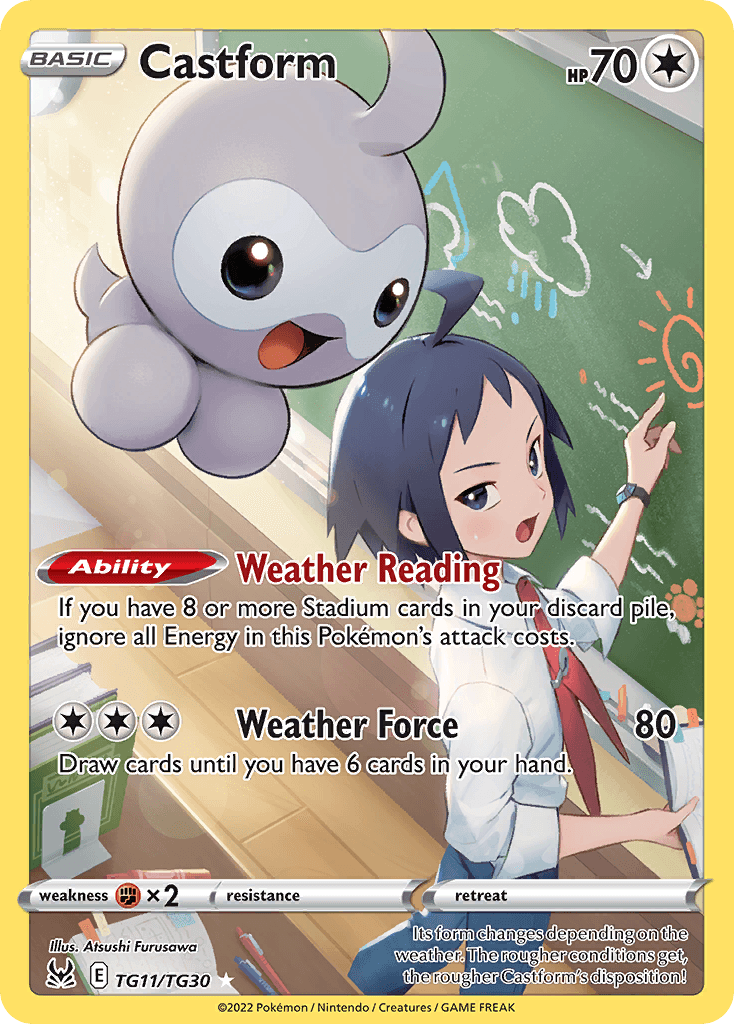 Castform Lost Origin Trainer Gallery card