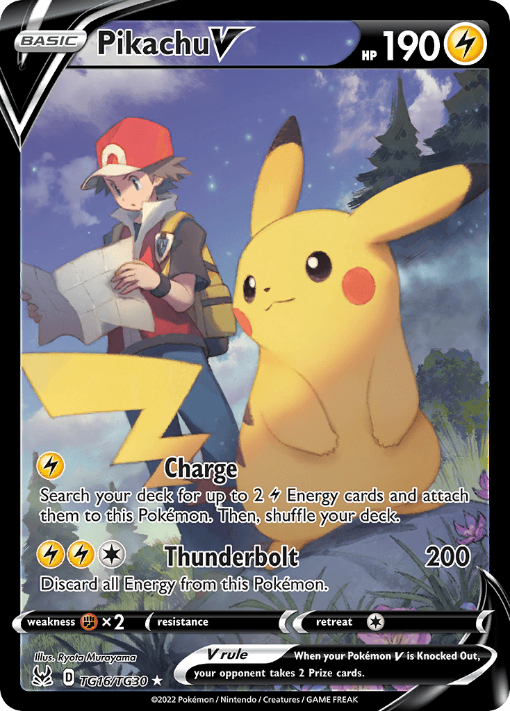 Pikachu V Lost Origin Trainer Gallery card