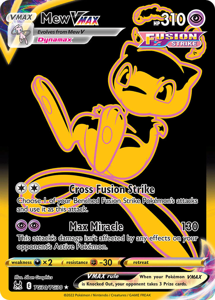 Mew VMAX Lost Origin Trainer Gallery card