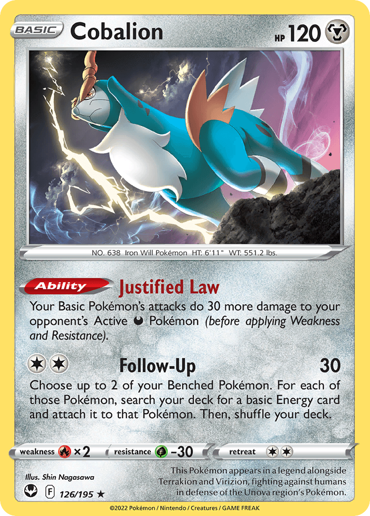Cobalion Silver Tempest card