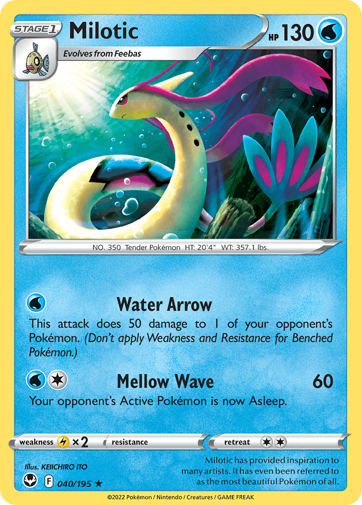 Milotic Silver Tempest card