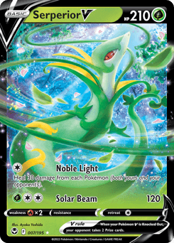Serperior V Silver Tempest card