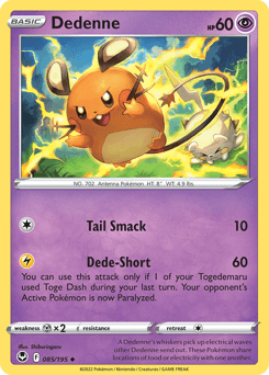 Dedenne Silver Tempest card