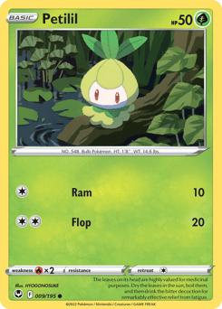 Petilil Silver Tempest card