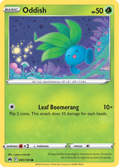 Oddish Crown Zenith card