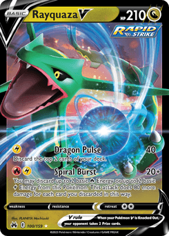 Rayquaza V Crown Zenith card