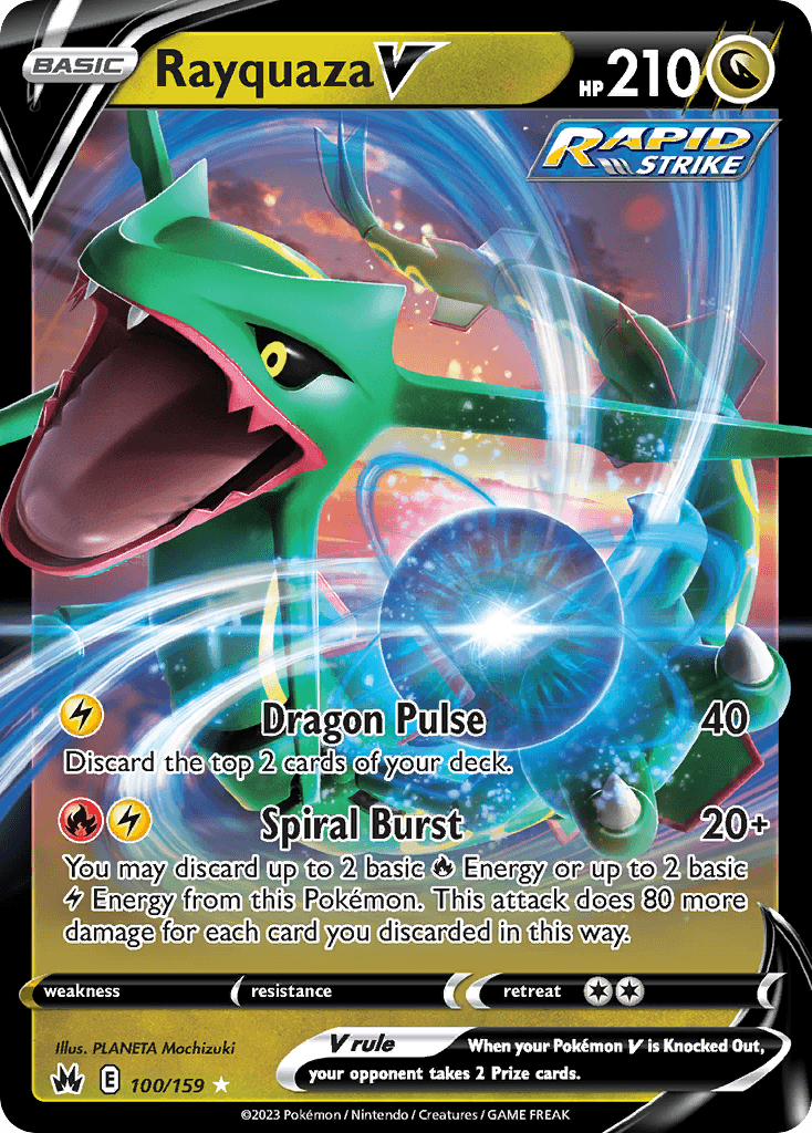 Rayquaza V Crown Zenith card