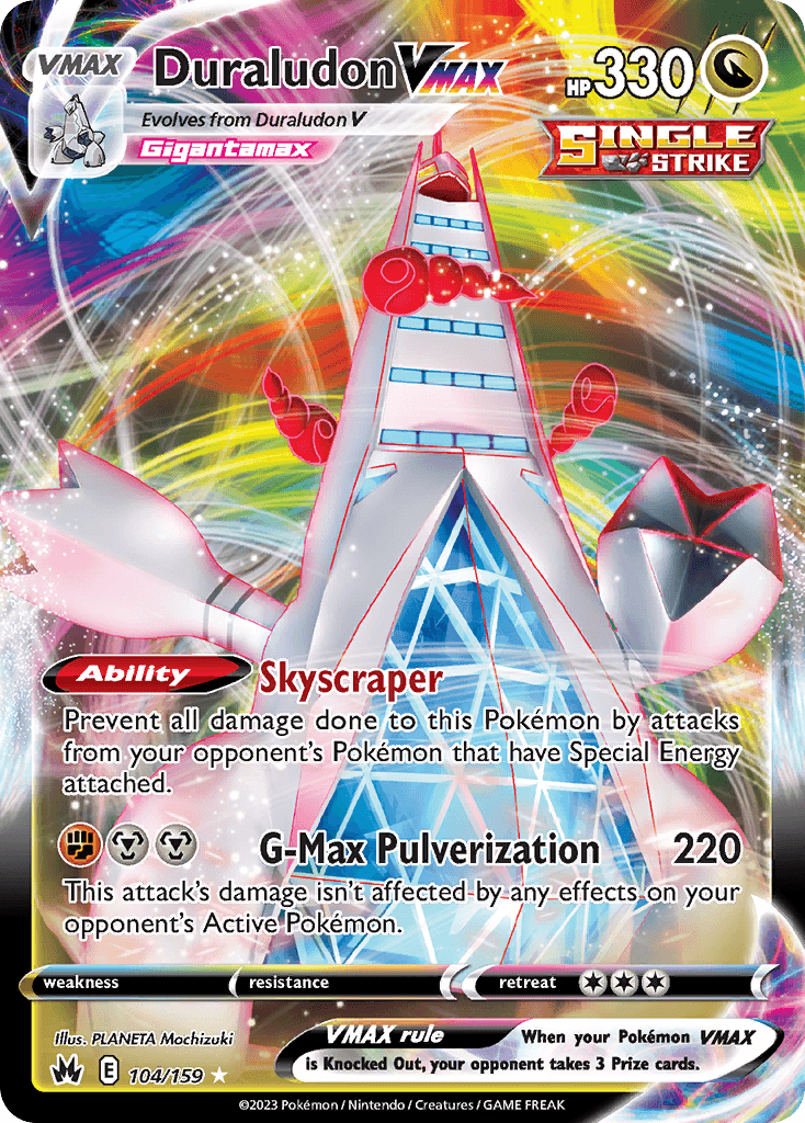 Duraludon VMAX Crown Zenith card