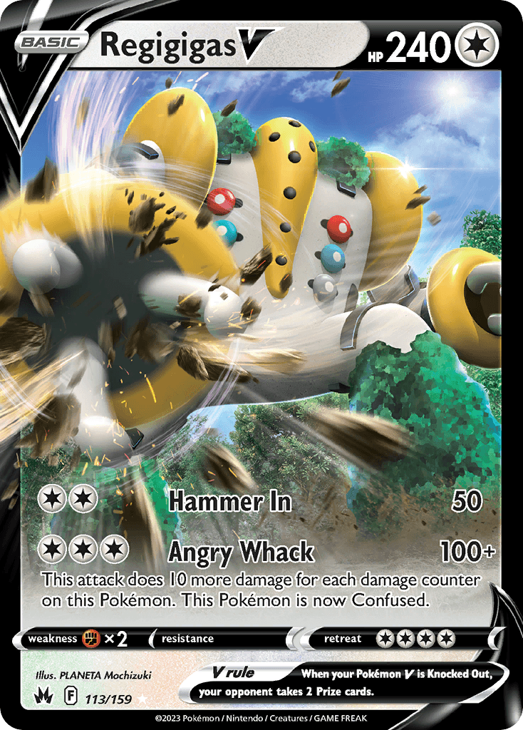 Regigigas V Crown Zenith card