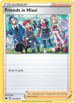 Friends in Hisui Crown Zenith card