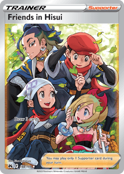 Friends in Hisui Crown Zenith card