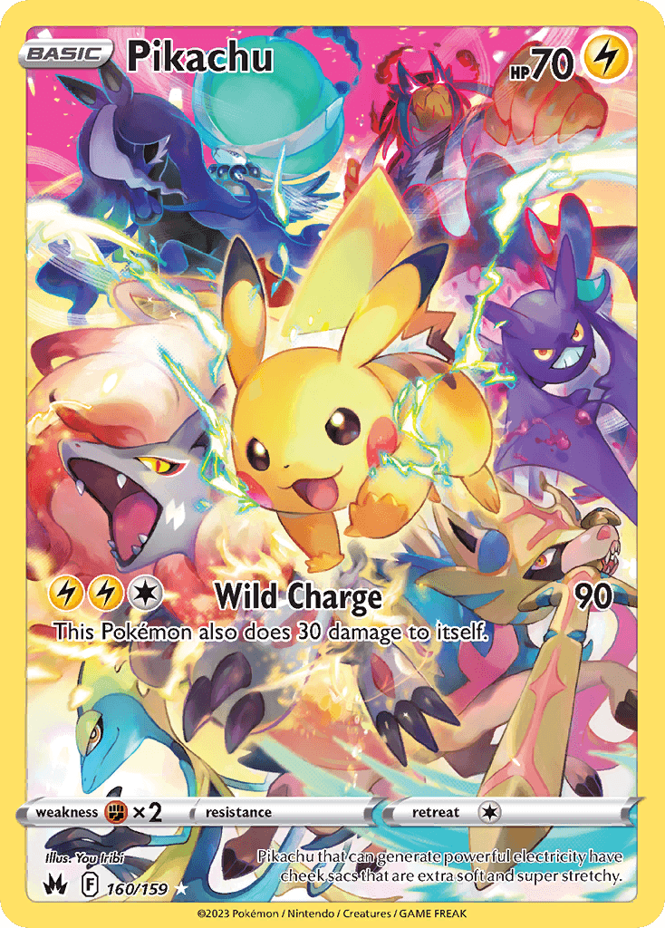 Pikachu Crown Zenith card