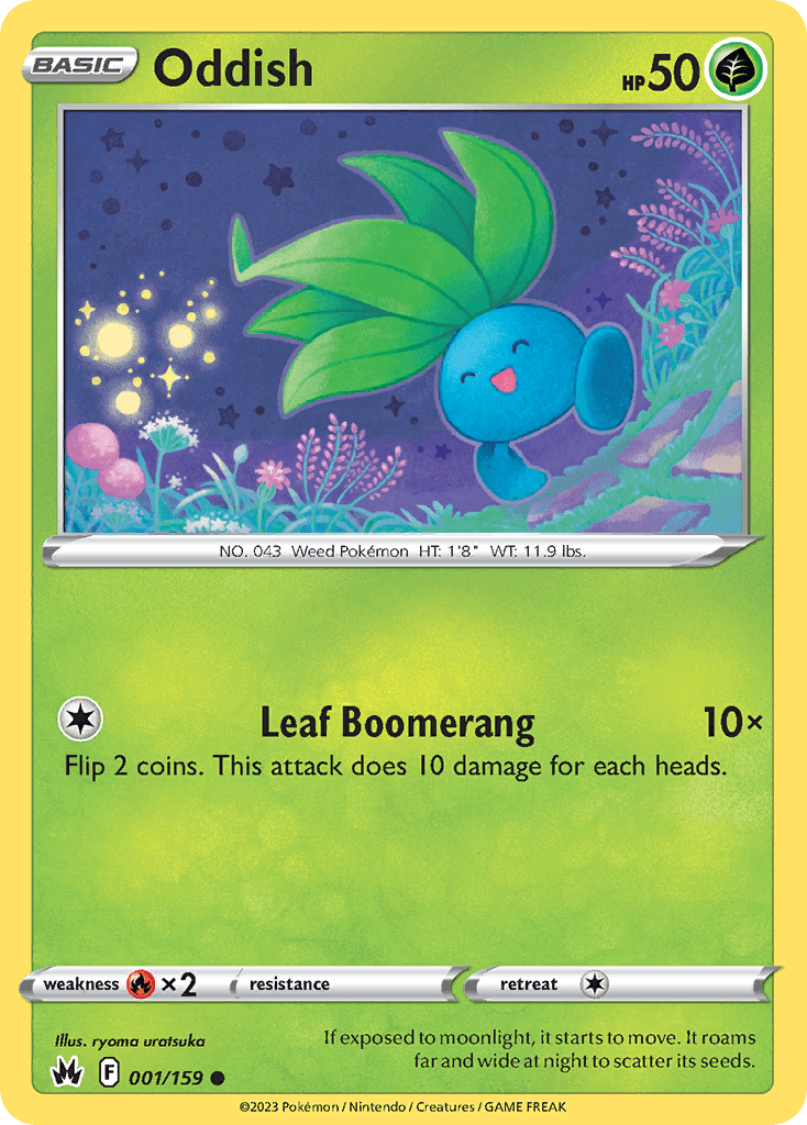 Oddish Crown Zenith card
