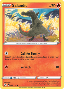 Salandit Crown Zenith card