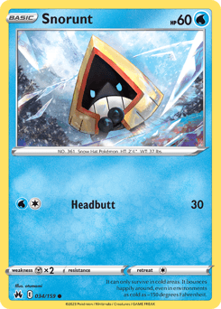 Snorunt Crown Zenith card