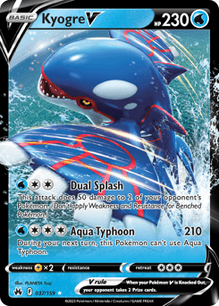 Kyogre V Crown Zenith card