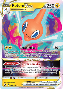 Rotom VSTAR Crown Zenith card