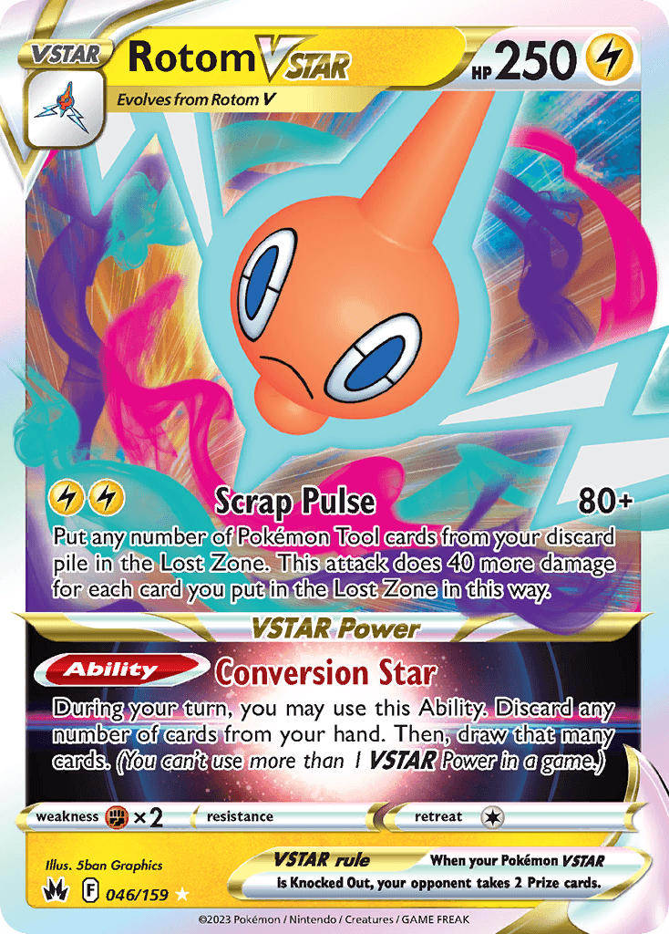Rotom VSTAR Crown Zenith card
