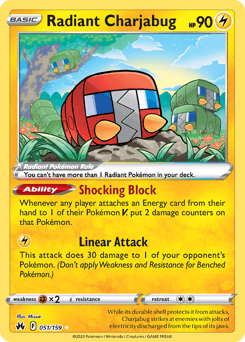 Radiant Charjabug Crown Zenith card