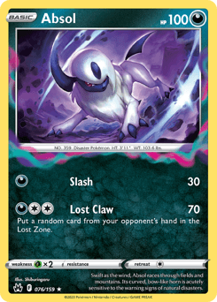 Absol Crown Zenith card
