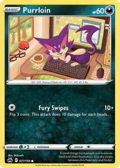 Purrloin Crown Zenith card
