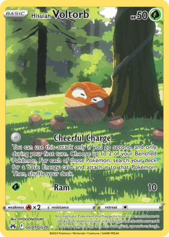 Hisuian Voltorb Crown Zenith Galarian Gallery card