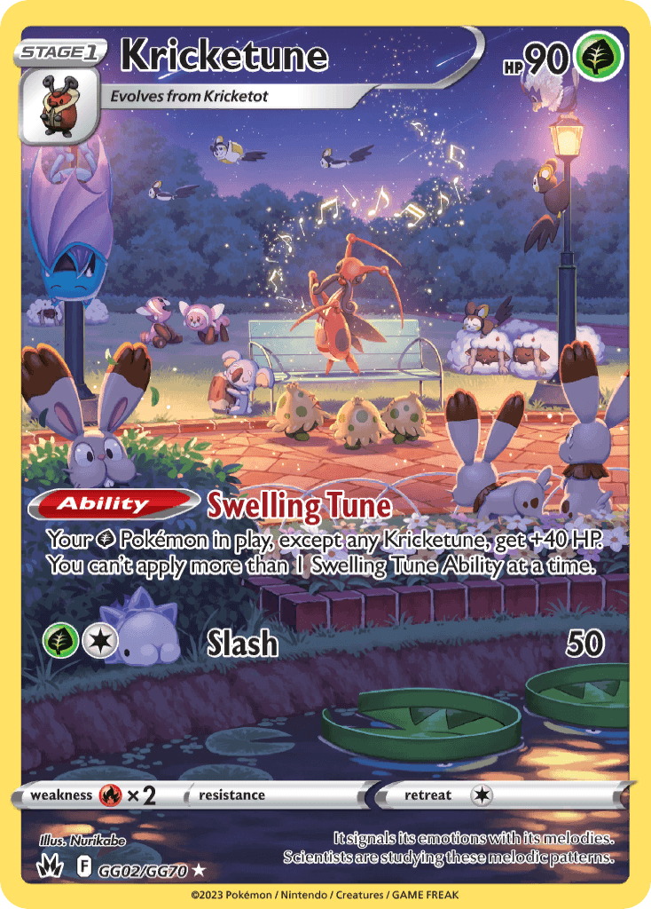 Kricketune Crown Zenith Galarian Gallery card