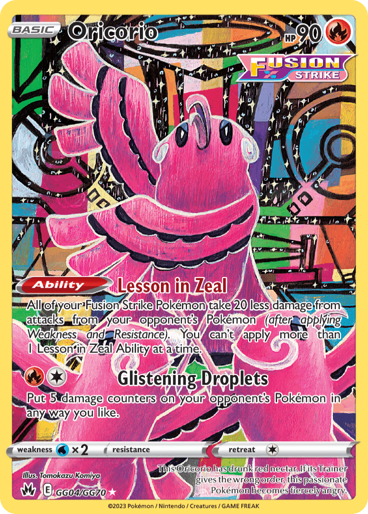 Oricorio Crown Zenith Galarian Gallery card