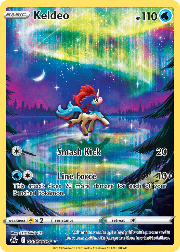 Keldeo Crown Zenith Galarian Gallery card