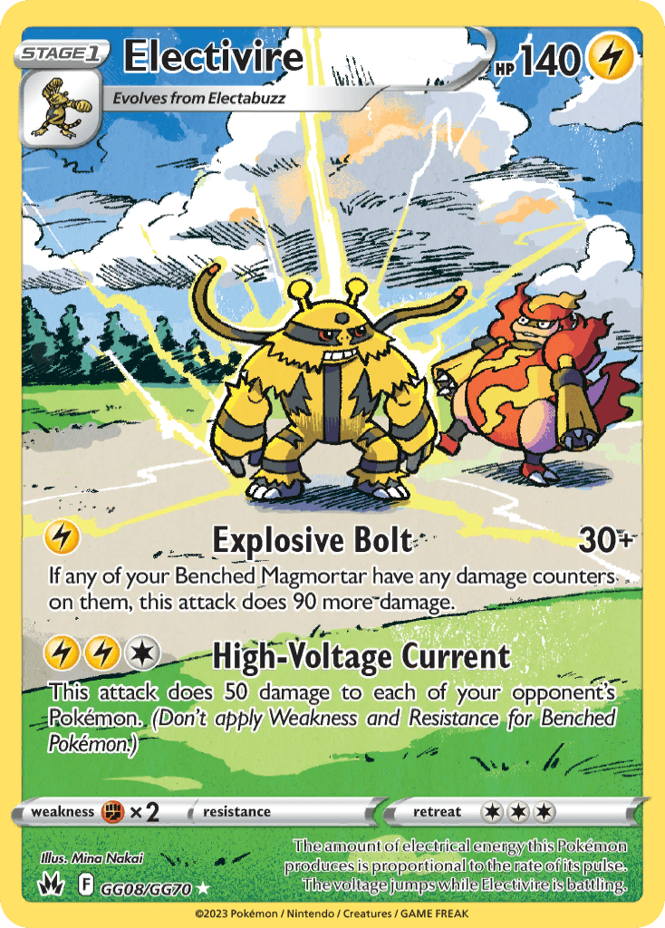 Electivire Crown Zenith Galarian Gallery card