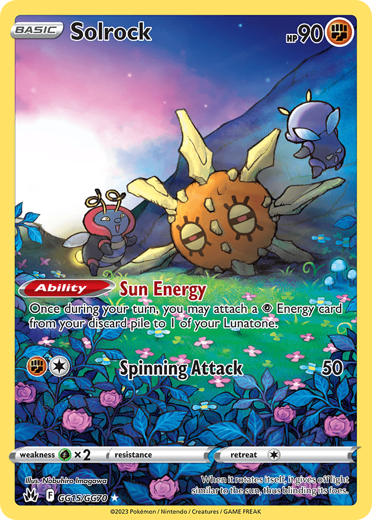 Solrock Crown Zenith Galarian Gallery card