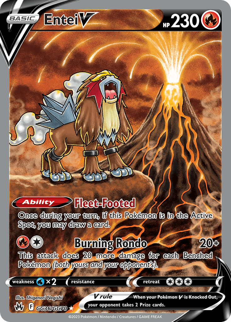 Entei V Crown Zenith Galarian Gallery card