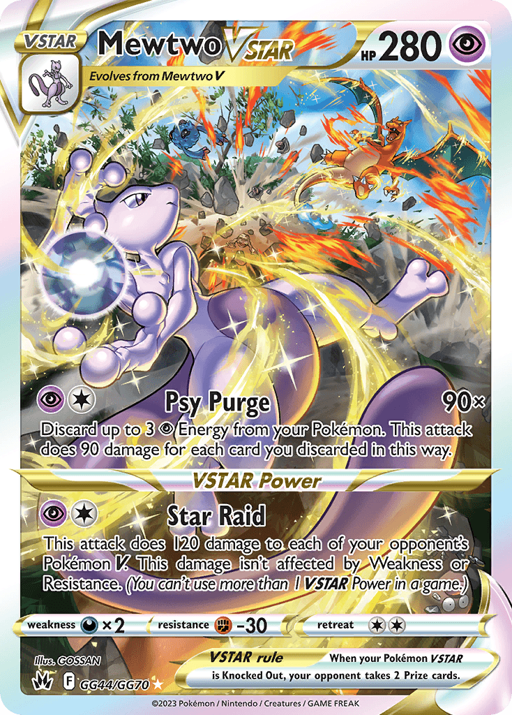 Mewtwo VSTAR Crown Zenith Galarian Gallery card