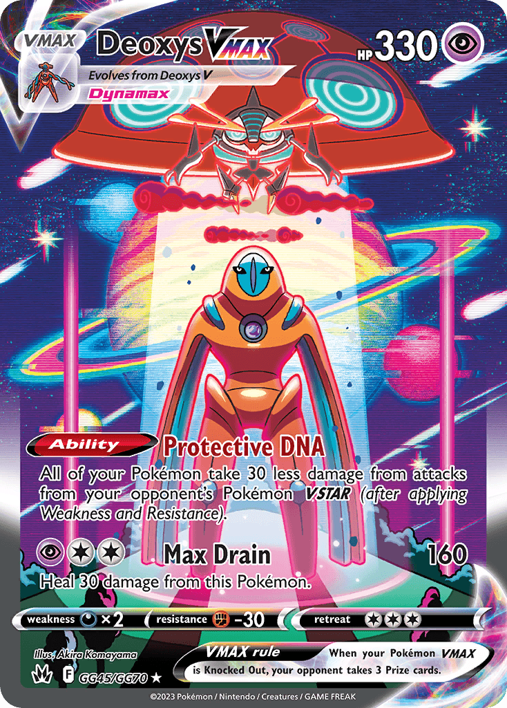 Deoxys VMAX Crown Zenith Galarian Gallery card