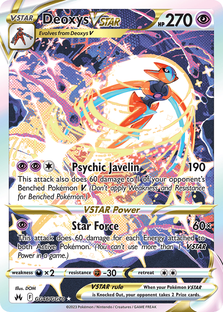 Deoxys VSTAR Crown Zenith Galarian Gallery card