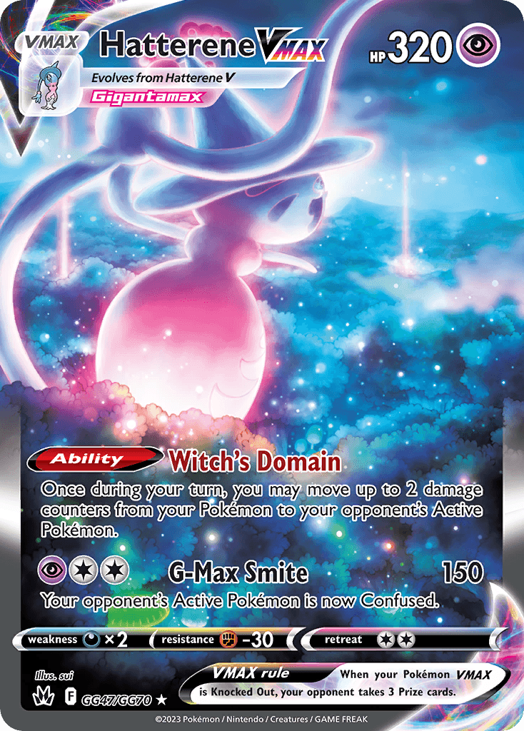 Hatterene VMAX Crown Zenith Galarian Gallery card