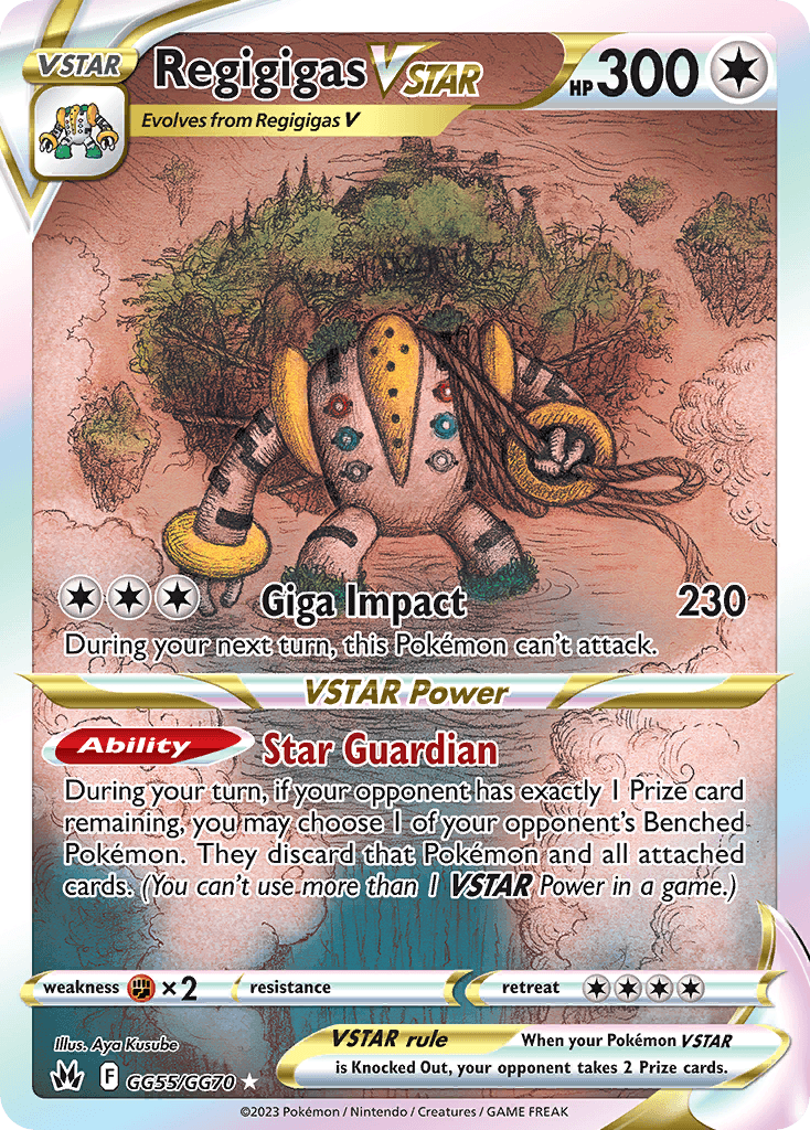 Regigigas VSTAR Crown Zenith Galarian Gallery card