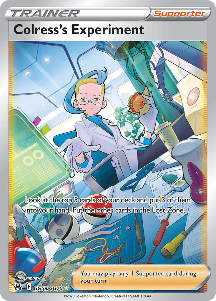 Colress's Experiment Crown Zenith Galarian Gallery card