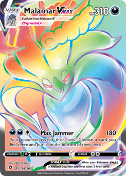 Malamar VMAX Rebel Clash card