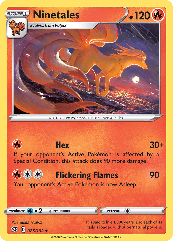 Ninetales Rebel Clash card