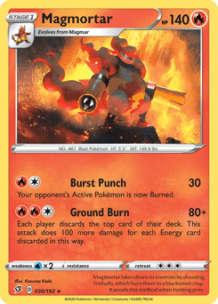 Magmortar Rebel Clash card