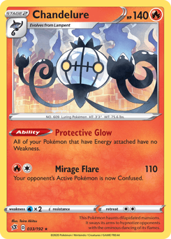 Chandelure Rebel Clash card