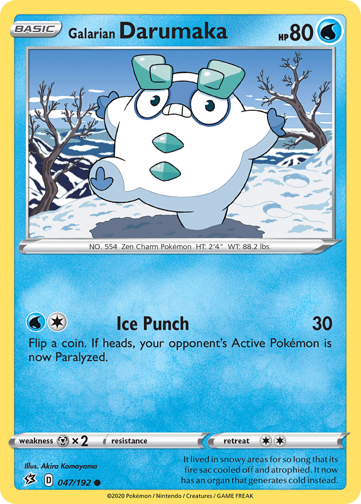Galarian Darumaka Rebel Clash card