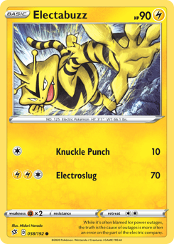Electabuzz Rebel Clash card