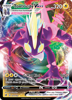 Toxtricity VMAX Rebel Clash card